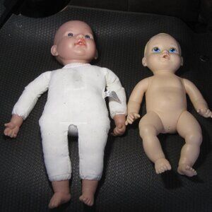2 Vintage Dolls a) LIZZY Plastic Head and Limbs & b) Jack Pacific Doll Body